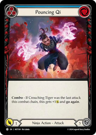 Pouncing Qi (Blue) (184) [MST] - Flesh and Blood TCG Single