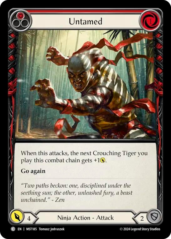 Untamed (Red) (185) [MST] - Flesh and Blood TCG Single