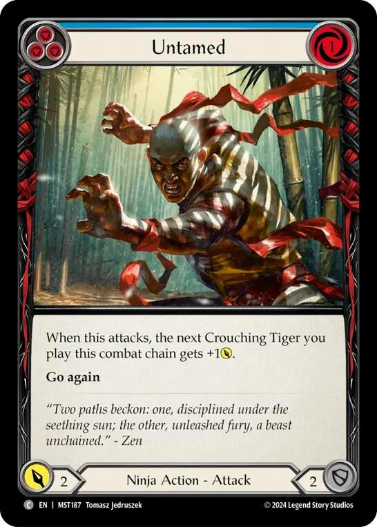 Untamed (Blue) (187) [MST] - Flesh and Blood TCG Single