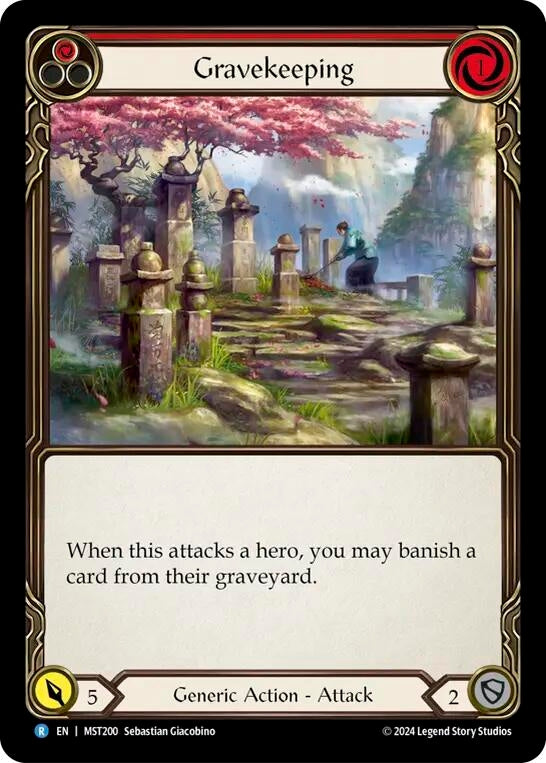 Gravekeeping (Red) (200) [MST] - Flesh and Blood TCG Single