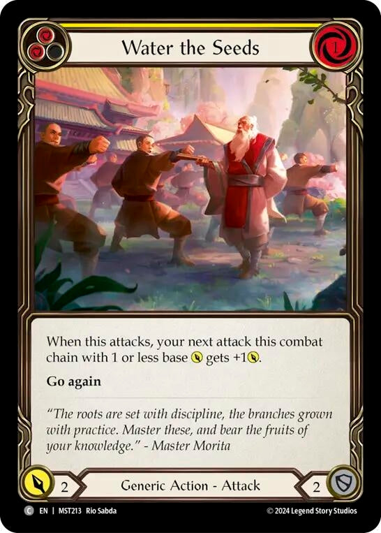 Water the Seeds (Yellow) (213) [MST] - Flesh and Blood TCG Single