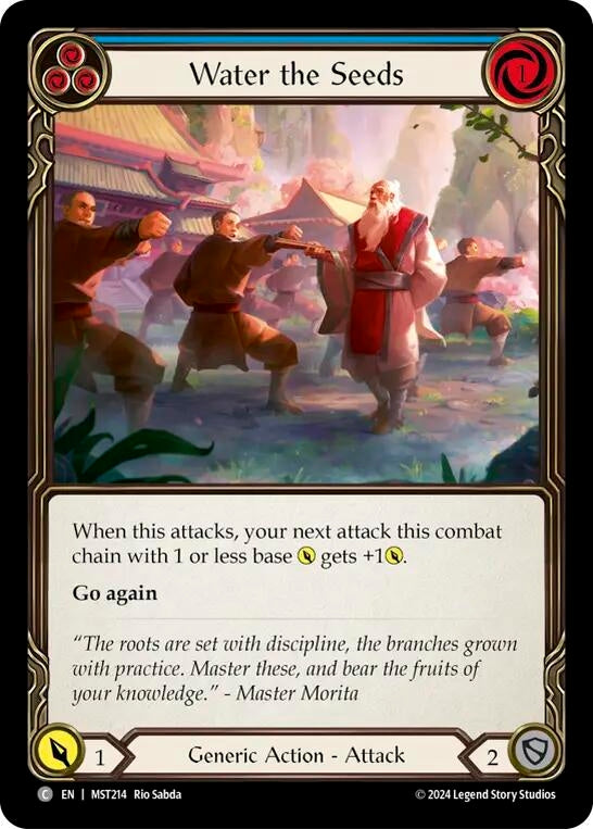 Water the Seeds (Blue) (214) [MST] - Flesh and Blood TCG Single