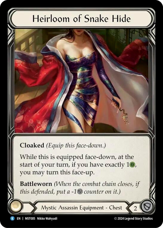 Heirloom of Snake Hide (5) [MST] - Flesh and Blood TCG Single