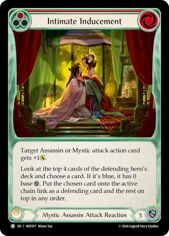 Intimate Inducement (Red) (17) [MST] - Flesh and Blood TCG Single