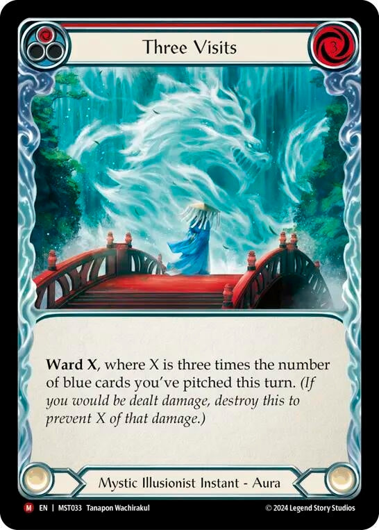 Three Visits (33) [MST] - Flesh and Blood TCG Single