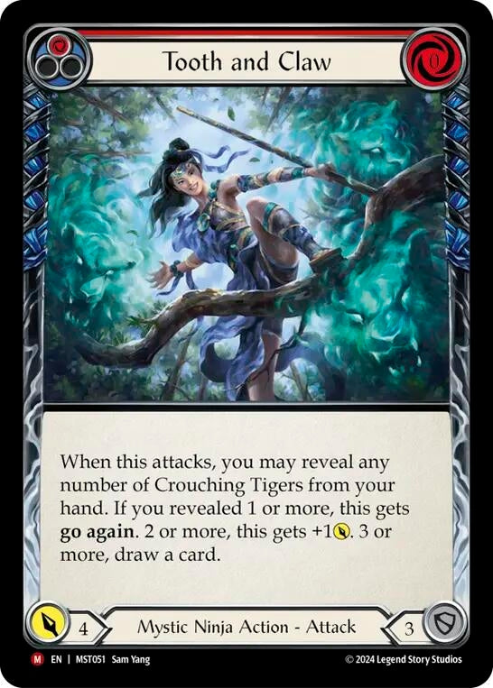 Tooth and Claw (51) [MST] - Flesh and Blood TCG Single