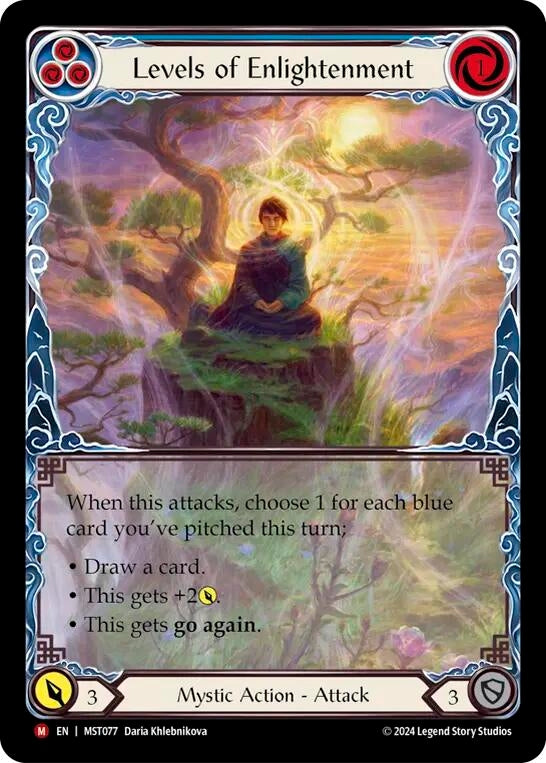 Levels of Enlightenment (Extended Art) (77) [MST] - Flesh and Blood TCG Single
