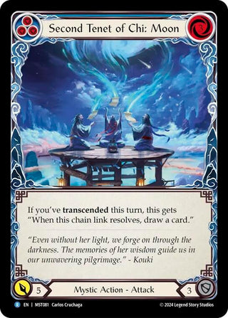 Second Tenet of Chi: Moon (81) [MST] - Flesh and Blood TCG Single