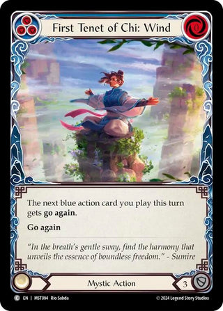First Tenet of Chi: Wind (94) [MST] - Flesh and Blood TCG Single