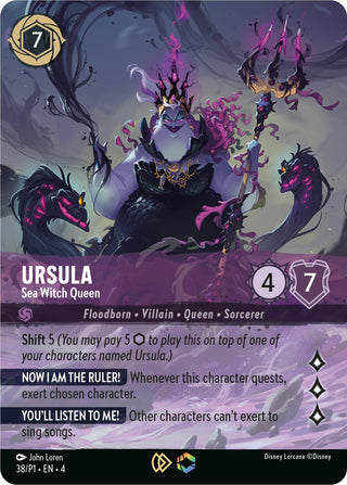 Ursula - Sea Witch Queen (Store Championship) (38) (DLPC) - Disney Lorcana Single
