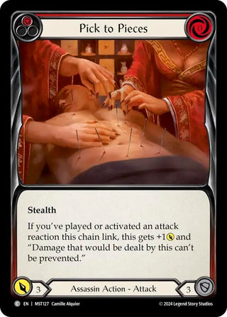 Pick to Pieces (Red) (127) [MST] - Flesh and Blood TCG Single