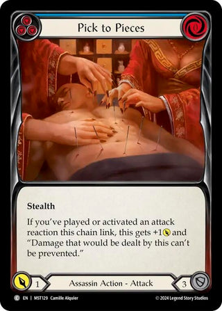 Pick to Pieces (Blue) (129) [MST] - Flesh and Blood TCG Single