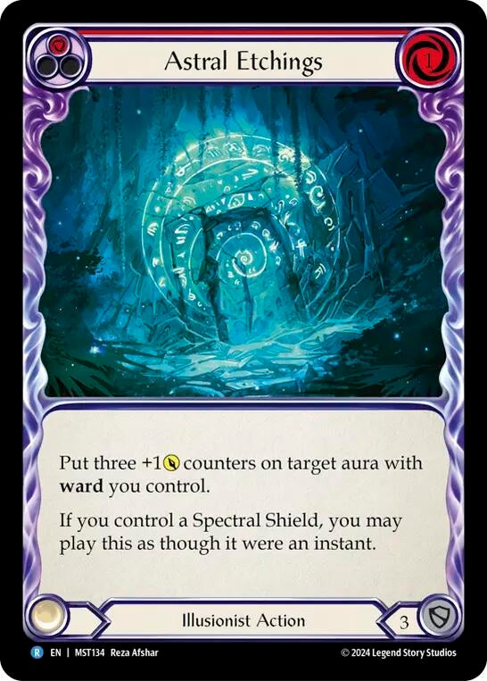 Astral Etchings (Red) (134) [MST] - Flesh and Blood TCG Single