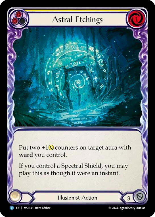 Astral Etchings (Yellow) (135) [MST] - Flesh and Blood TCG Single