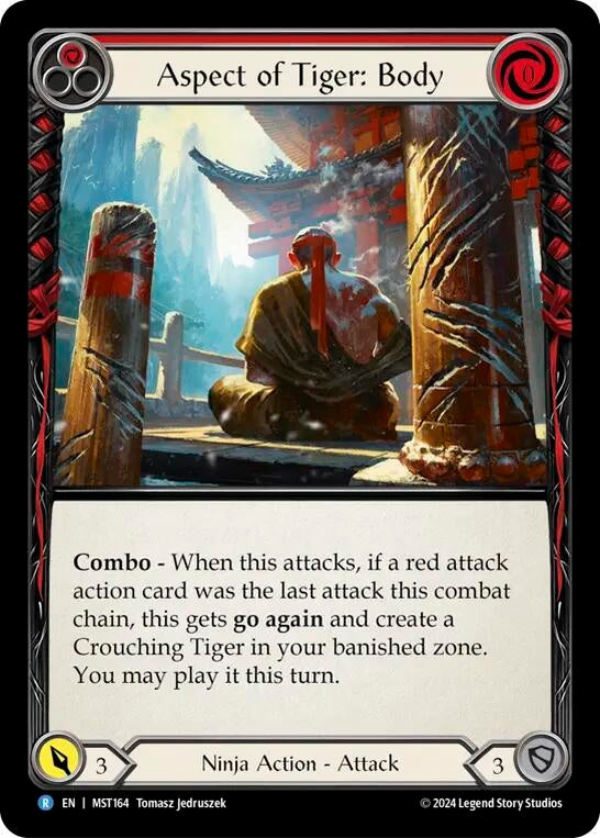 Aspect of Tiger: Body (164) [MST] - Flesh and Blood TCG Single