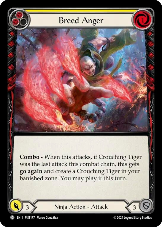 Breed Anger (Yellow) (177) [MST] - Flesh and Blood TCG Single
