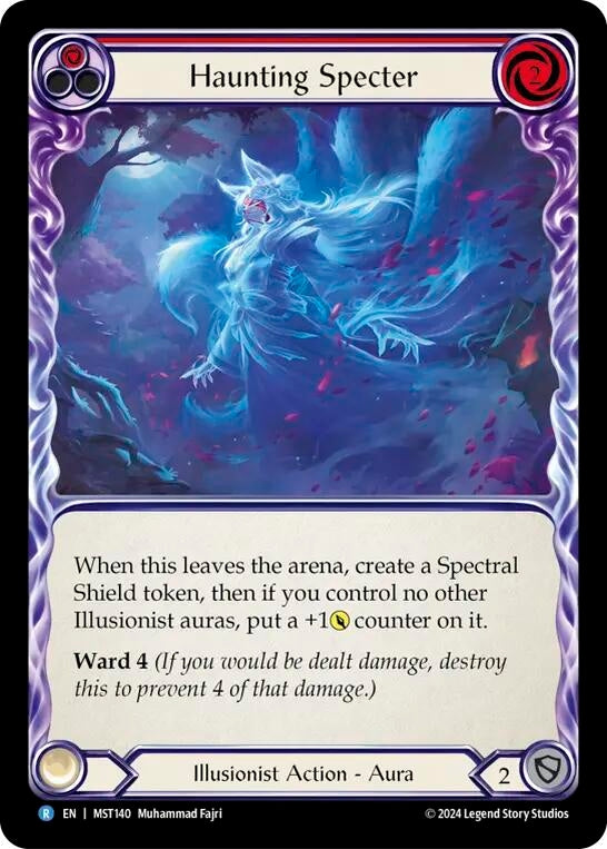 Haunting Specter (Red) (140) [MST] - Flesh and Blood TCG Single
