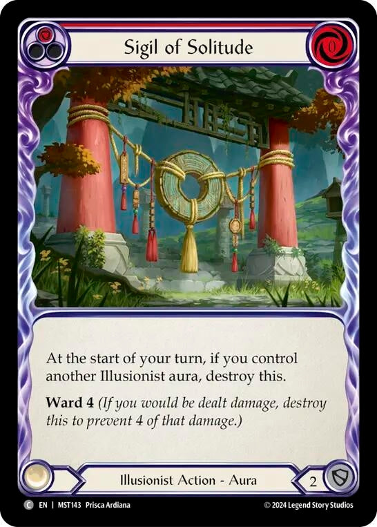 Sigil of Solitude (Red) (143) [MST] - Flesh and Blood TCG Single