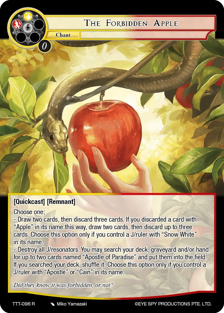 The Forbidden Apple (96) [TTT] - Force of Will Single