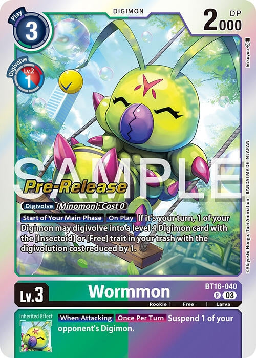 Wormmon (16040) [BT16_PR] - Digimon Card Game Single