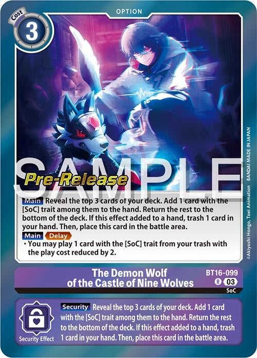 The Demon Wolf of the Castle of Nine Wolves (16099) [BT16_PR] - Digimon Card Game Single