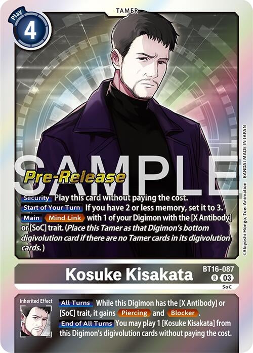 Kosuke Kisakata (16087) [BT16_PR] - Digimon Card Game Single