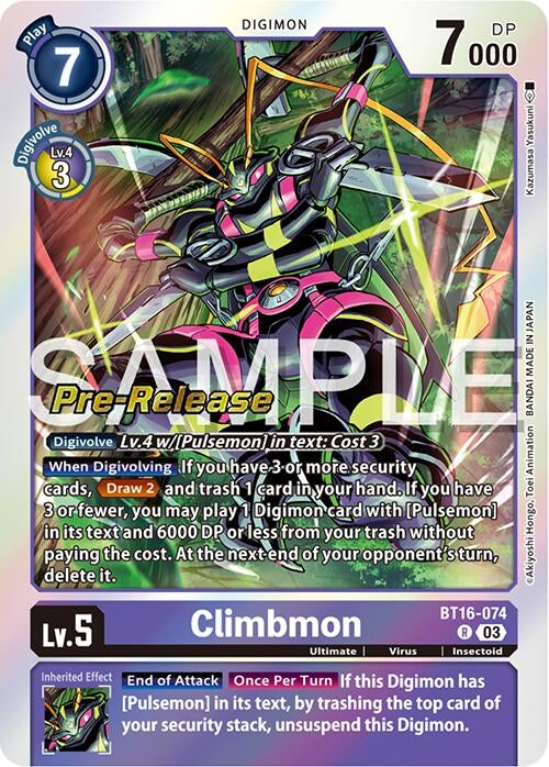 Climbmon (16074) [BT16_PR] - Digimon Card Game Single