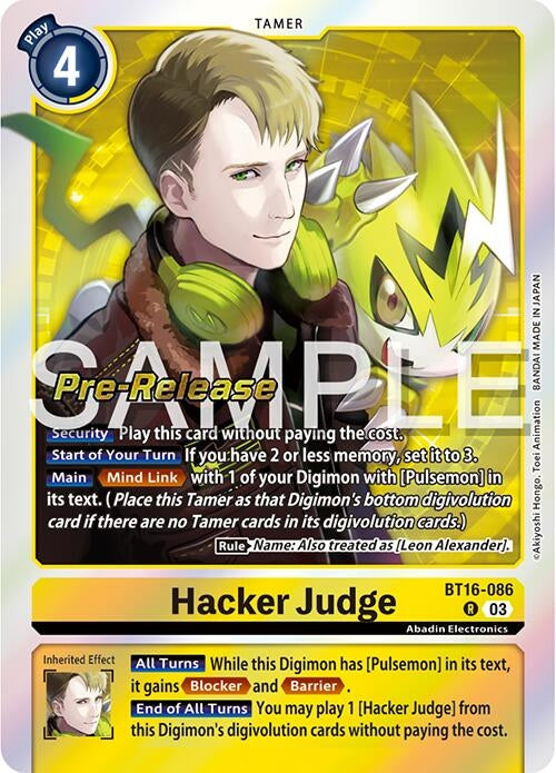 Hacker Judge (16086) [BT16_PR] - Digimon Card Game Single