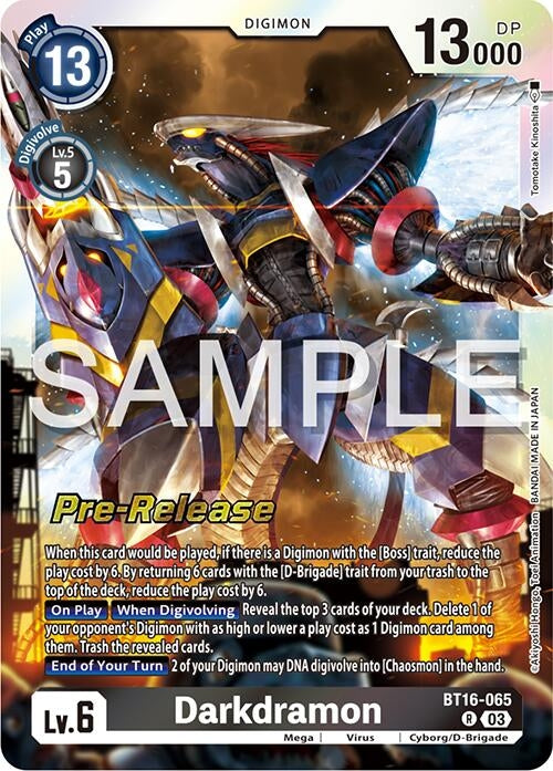 Darkdramon (16065) [BT16_PR] - Digimon Card Game Single