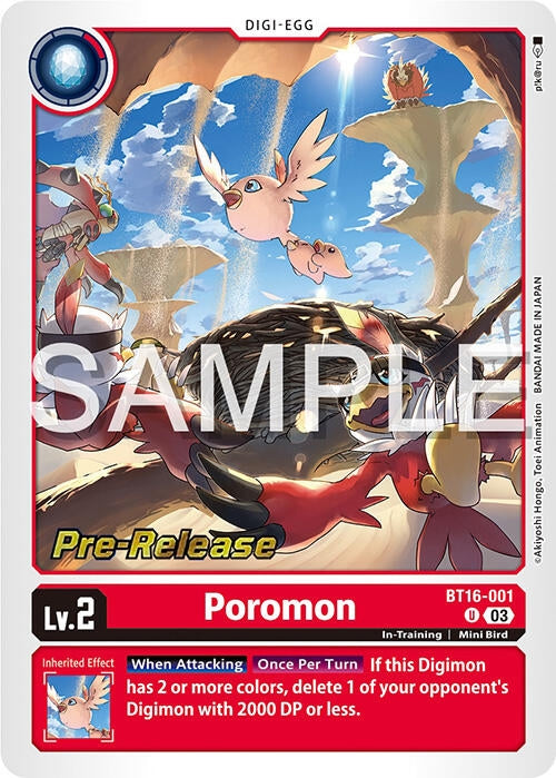 Poromon (16001) [BT16_PR] - Digimon Card Game Single