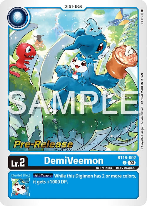 DemiVeemon (16002) [BT16_PR] - Digimon Card Game Single