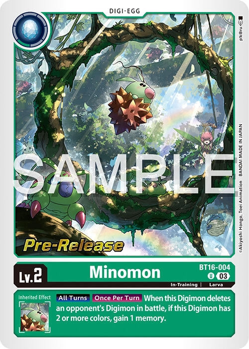 Minomon (16004) [BT16_PR] - Digimon Card Game Single