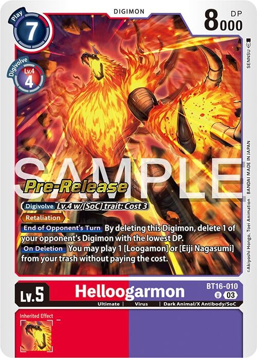 Helloogarmon (16010) [BT16_PR] - Digimon Card Game Single