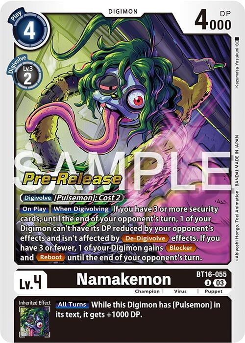 Namakemon (16055) [BT16_PR] - Digimon Card Game Single
