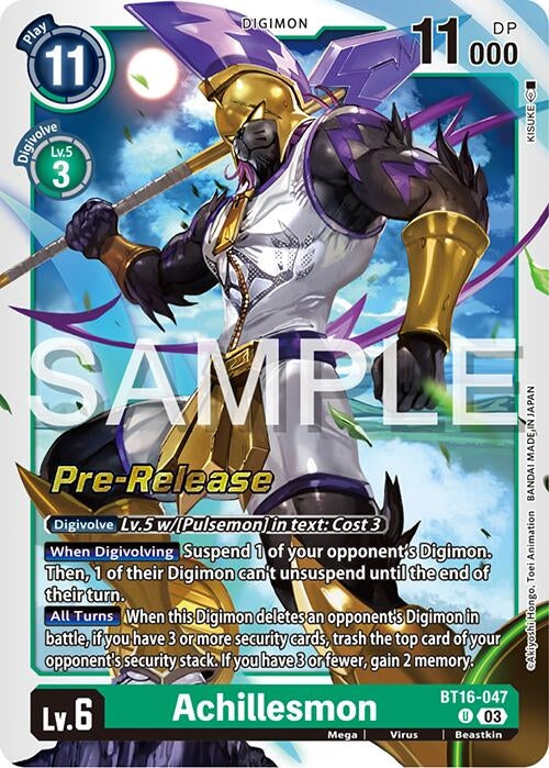 Achillesmon (16047) [BT16_PR] - Digimon Card Game Single
