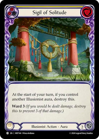 Sigil of Solitude (Yellow) (144) [MST] - Flesh and Blood TCG Single