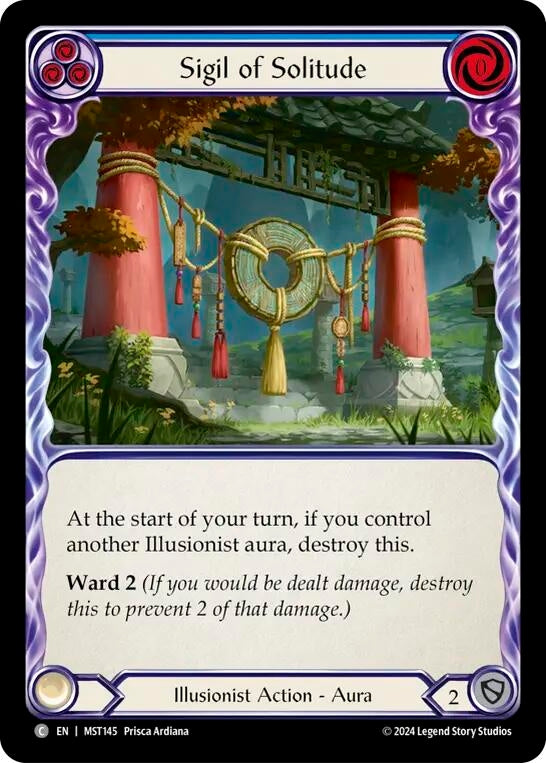 Sigil of Solitude (Blue) (145) [MST] - Flesh and Blood TCG Single