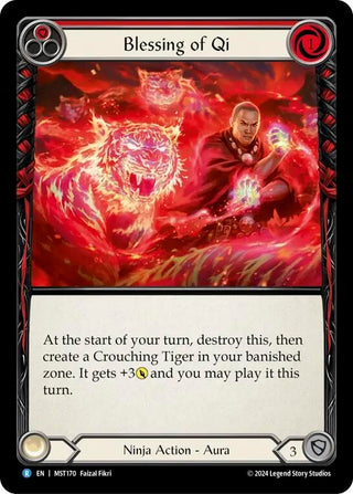 Blessing of Qi (Red) (170) [MST] - Flesh and Blood TCG Single