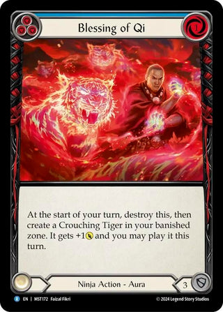 Blessing of Qi (Blue) (172) [MST] - Flesh and Blood TCG Single