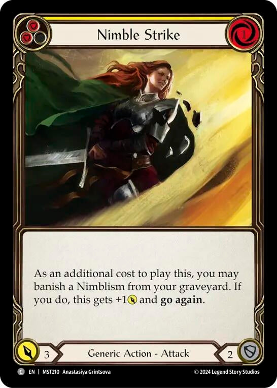 Nimble Strike (Yellow) (210) [MST] - Flesh and Blood TCG Single