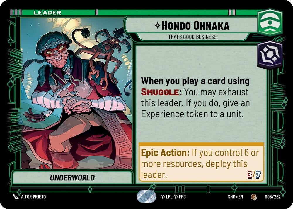 Hondo Ohnaka - That’s Good Business (5) (SHD) - Star Wars: Unlimited Single