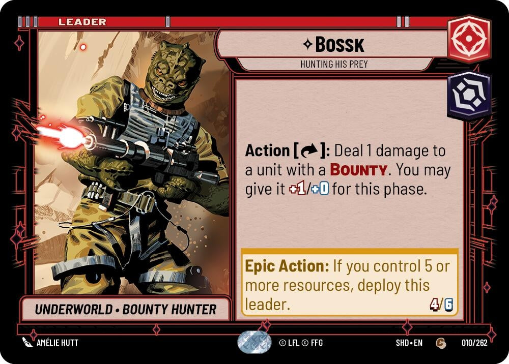 Bossk - Hunting His Prey (10) (SHD) - Star Wars: Unlimited Single