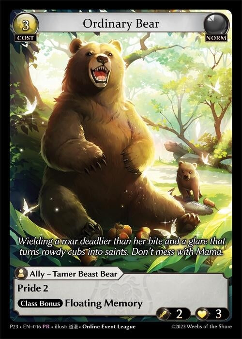 Image for Ordinary Bear (016) (Promotional Cards) - Grand Archive TCG