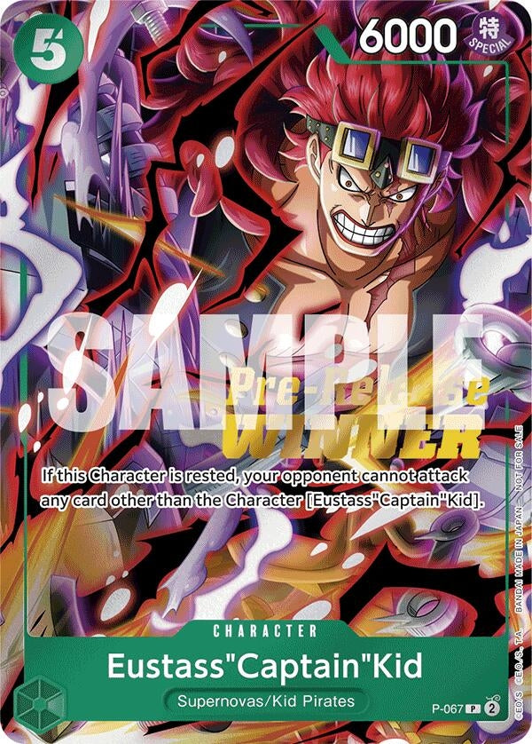 Eustass’Captain’Kid (OP-07 Pre-Release Tournament) [Winner] (67) (OP-PR) - One Piece Card Game Single