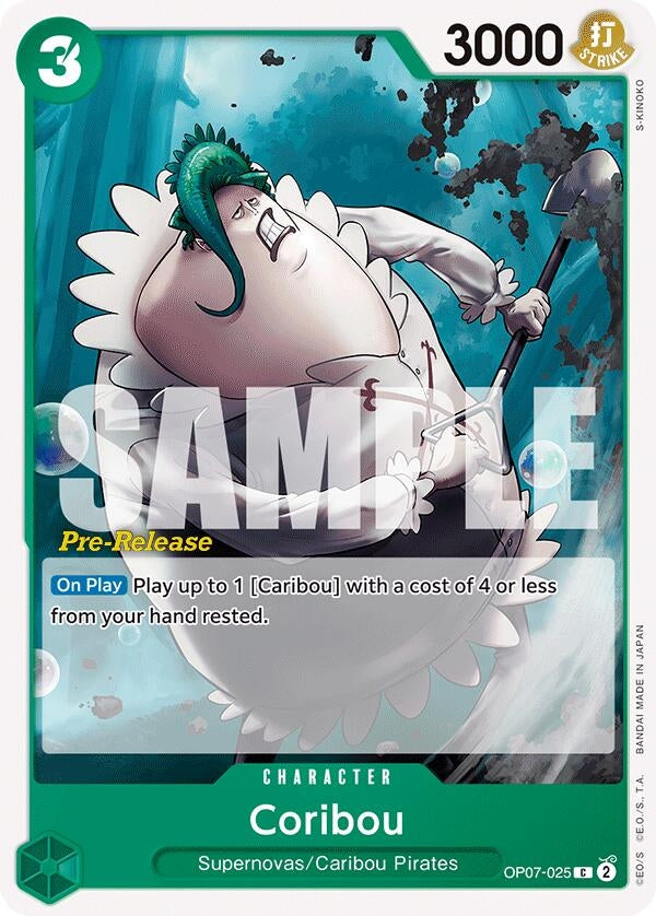Coribou (7025) (OP07 PRE) - One Piece Card Game Single