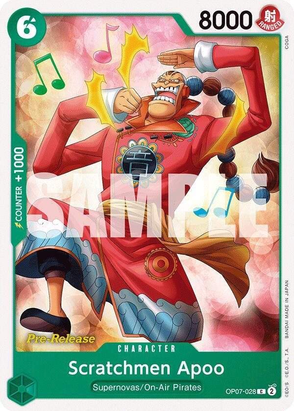 Scratchmen Apoo (7028) (OP07 PRE) - One Piece Card Game Single
