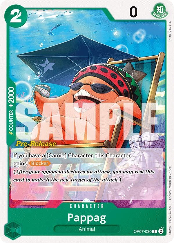 Pappag (7030) (OP07 PRE) - One Piece Card Game Single