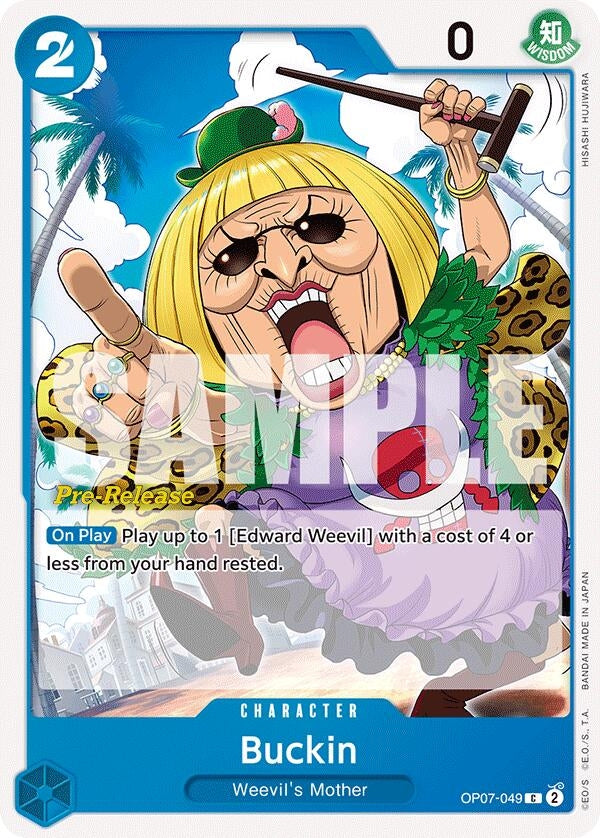 Buckin (7049) (OP07 PRE) - One Piece Card Game Single