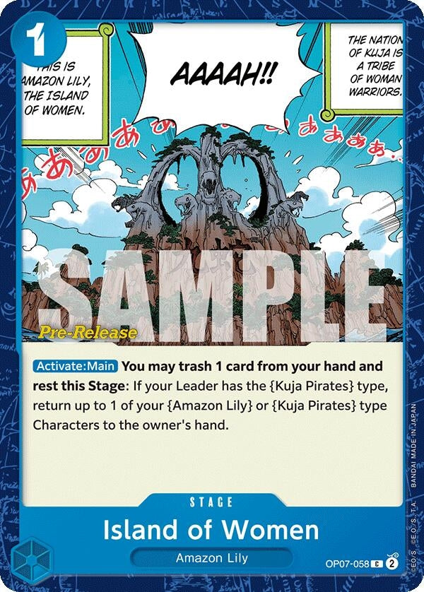 Island of Women (7058) (OP07 PRE) - One Piece Card Game Single