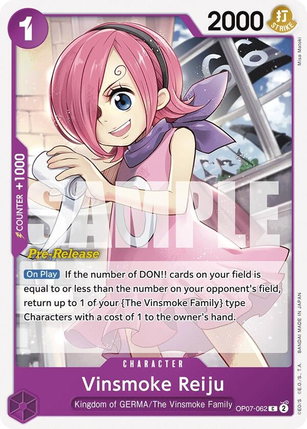 Vinsmoke Reiju (7062) (OP07 PRE) - One Piece Card Game Single